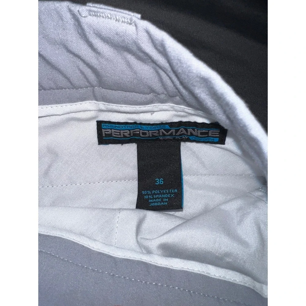 Roundtree & Yorke Performance Mens Golf Shorts Gray Size 36 Stretch Wicking